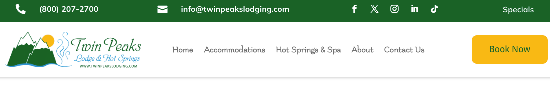  Twin Peaks Lodge & Hot Springs